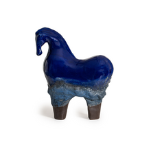 Load image into Gallery viewer, Navy Lava Glazed Horse (XL)
