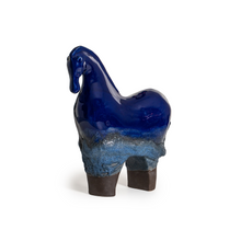 Load image into Gallery viewer, Navy Lava Glazed Horse (XL)
