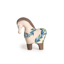 Load image into Gallery viewer, Green Turquoise small leaf patterned Horse (S)
