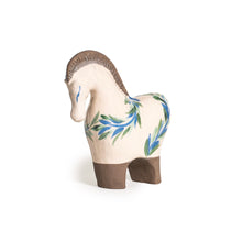 Load image into Gallery viewer, Green Turquoise small leaf patterned Horse (S)
