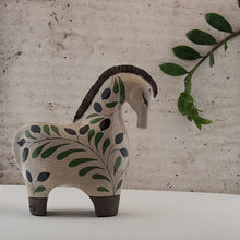 Load image into Gallery viewer, Green branched patterned Horse (L)
